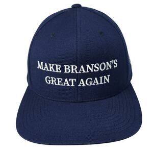 Make Branson's Great Again Snapback Hat Blue One Size The Classics Yupoong